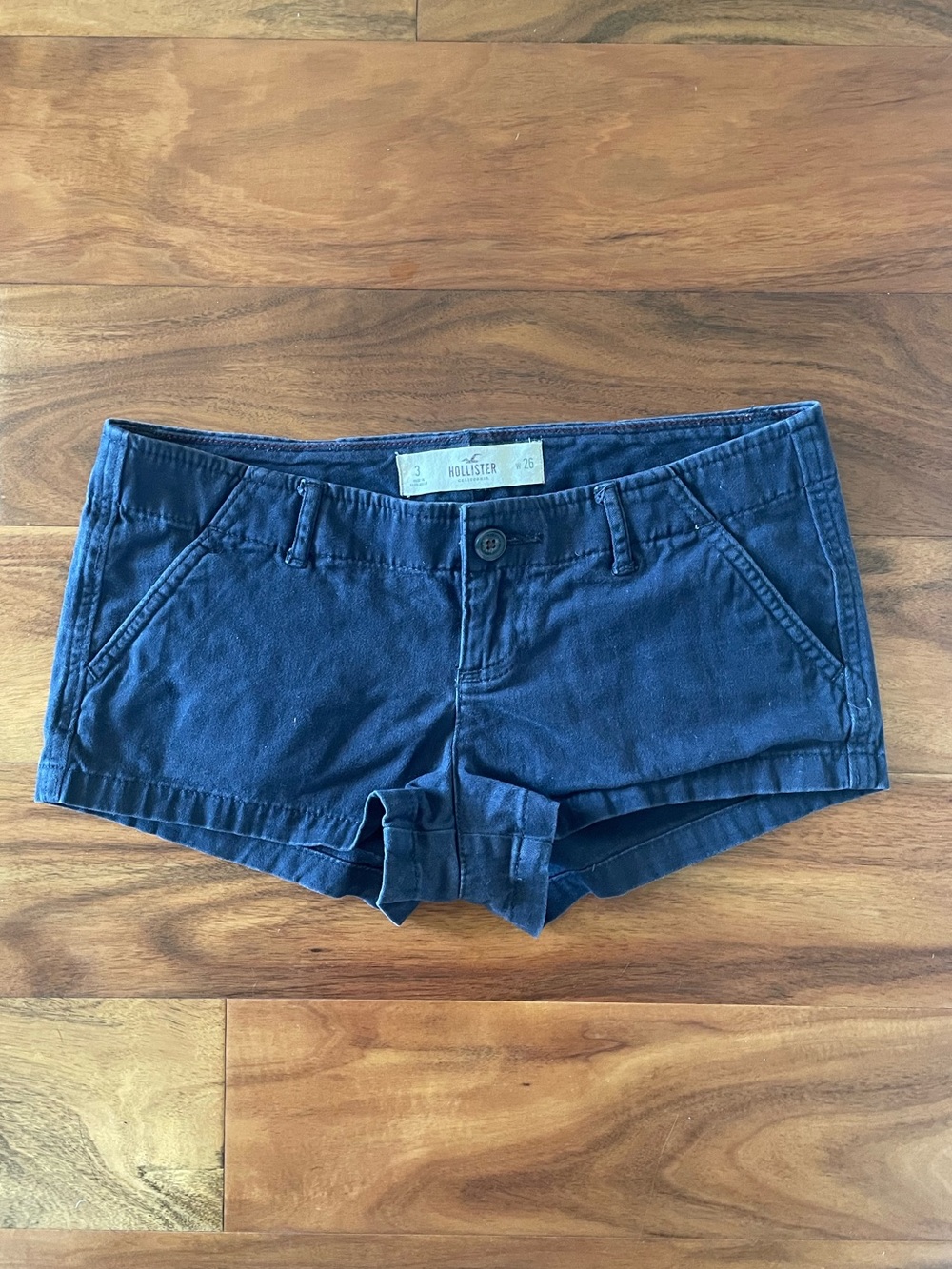 Hollister Navy Blue Short Shorts